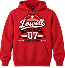 Load image into Gallery viewer, Lowell Class of 2007 Alumni Hooded sweatshirt