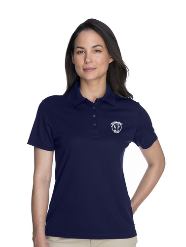 All Weather Seal WOMENS Core365 Polo with AWS logo in white
