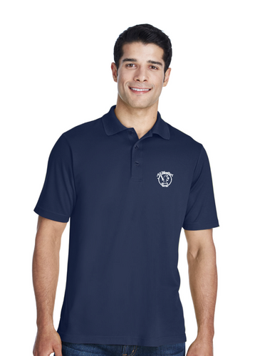 All Weather Seal MENS Core365 Polo with AWS logo in white