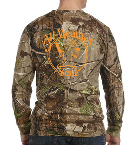 All Weather Seal MENS Code Five Men's Realtree Camo Long-Sleeve T-Shirt in APG