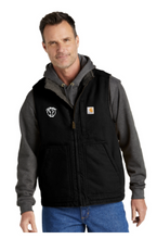 Load image into Gallery viewer, All Weather Seal MENS Carhartt sherpa lined vest with AWS logo in white