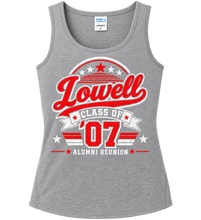 Load image into Gallery viewer, Lowell Class of 2007 Alumni Ladies Tank Top
