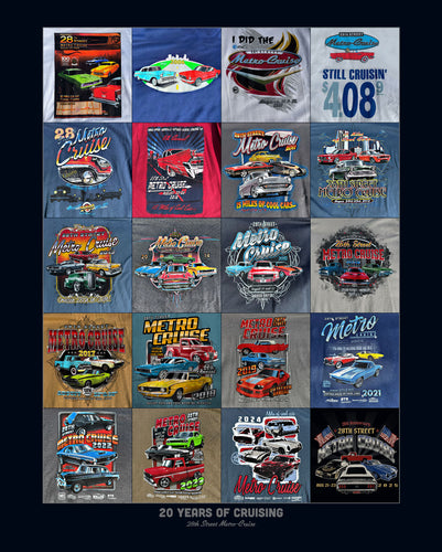 2025 Metro Cruise 20th Anniversary printed poster