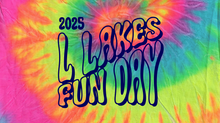 Load image into Gallery viewer, DIY (blank white) Fun Day and L Lakes Short sleeve t shirt for Tie Dye event