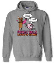 Load image into Gallery viewer, Forest Hills 2026 Odyssey of the Mind ADULT HOODED SWEATSHIRT FRONT ONLY